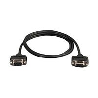C2G CMG-Rated DB9 Low Profile Cable F-F - serial cable - DB-9 to DB-9 - 91