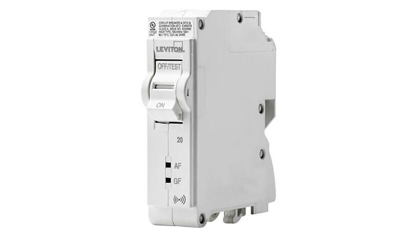 Leviton 1-Pole Smart AFCI/GFCI Hydraulic Magnetic Branch Circuit Breaker