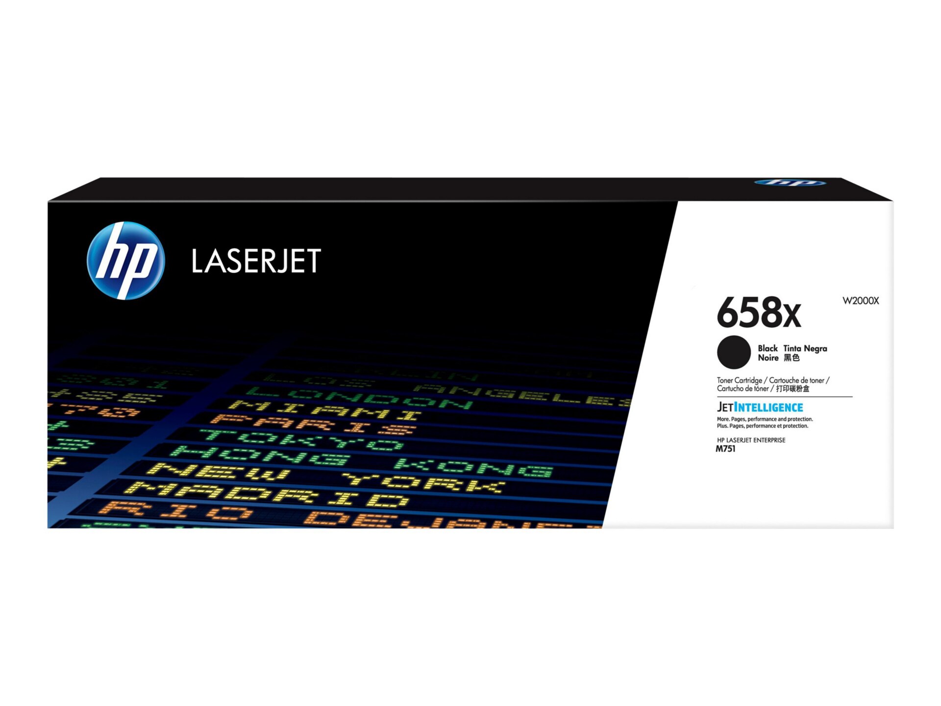 HP 658X (W2000X) Original High Yield Laser Toner Cartridge - Black - 1 Each