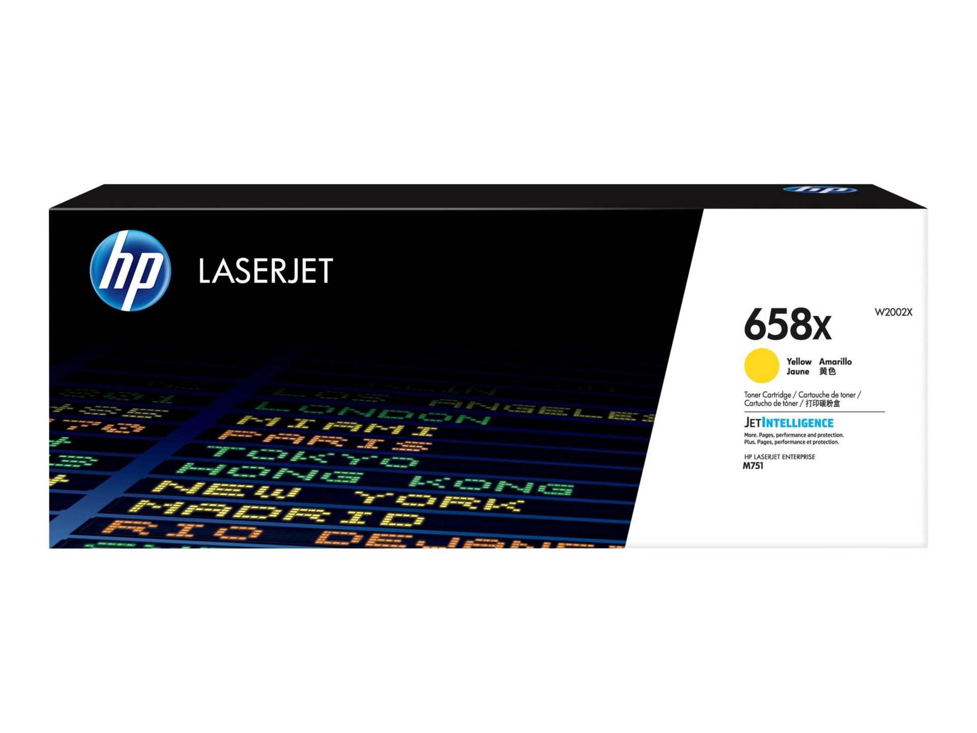 HP 658X (W2002X) Original High Yield Laser Toner Cartridge - Yellow - 1 Eac
