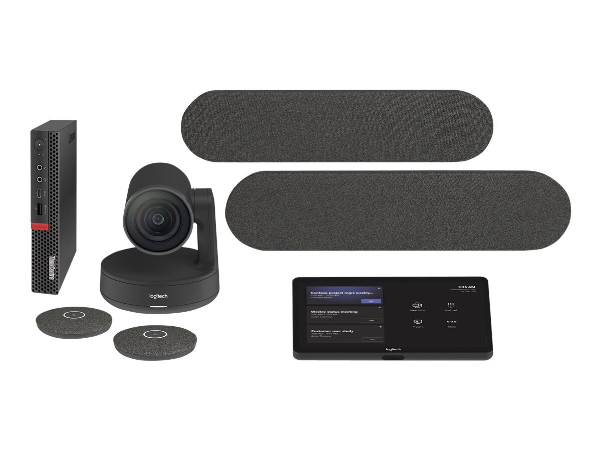 Logitech Large Room Solution Powered by Lenovo ThinkSmart Edition Tiny for