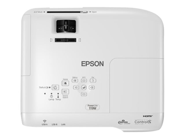 Thumbnail 4 of 5 for Epson PowerLite 119W - 3LCD projector - portable - LAN