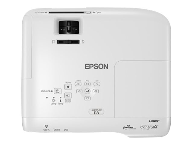 Thumbnail 4 of 5 for Epson PowerLite 118 - 3LCD projector - portable - LAN