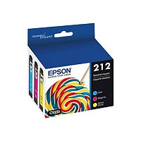 Epson 212 Multi-pack - 3-pack - yellow, cyan, magenta - original - ink cart