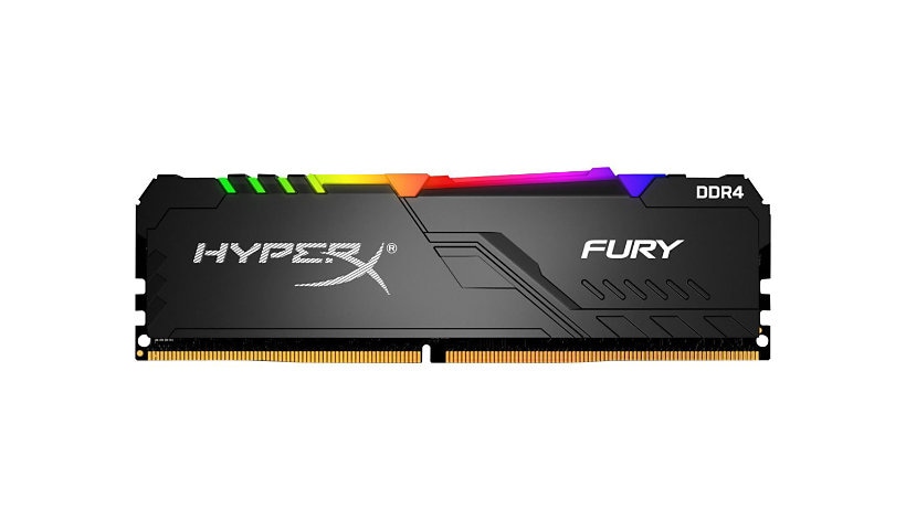HyperX FURY RGB - DDR4 - kit - 16 GB: 2 x 8 GB - DIMM 288-pin - 2400 MHz /