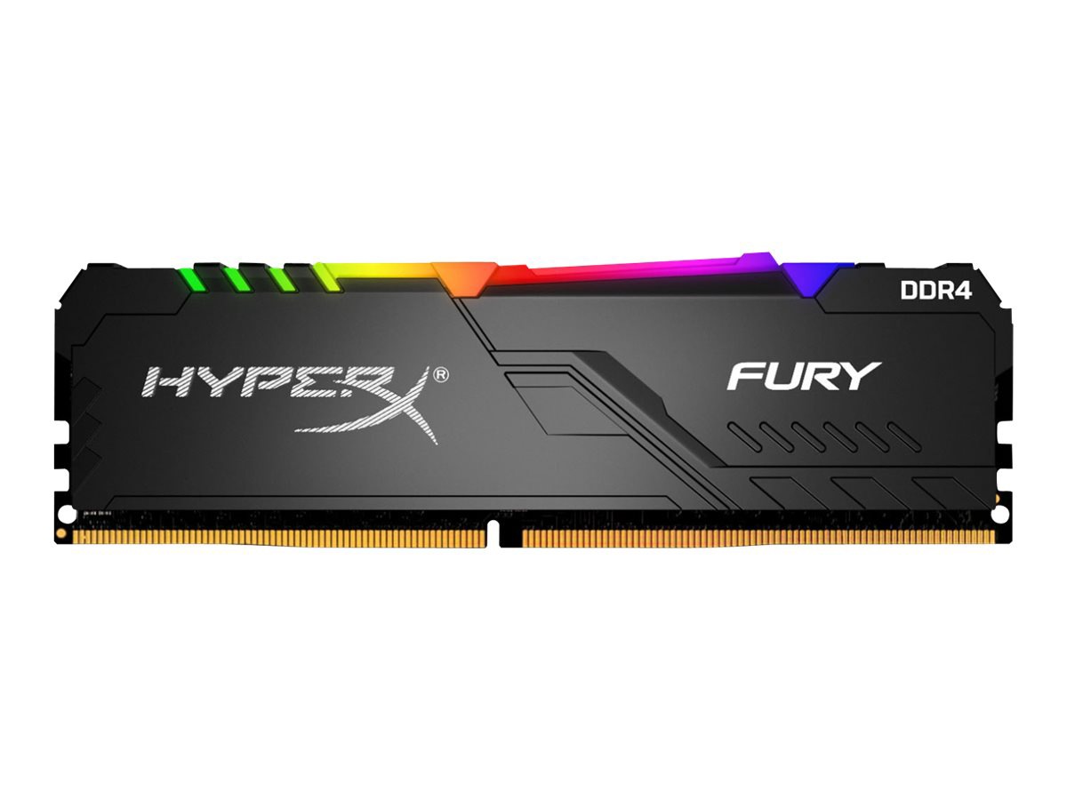 HyperX FURY RGB - DDR4 - kit - 32 GB: 4 x 8 GB - DIMM 288-pin - 2400 MHz /