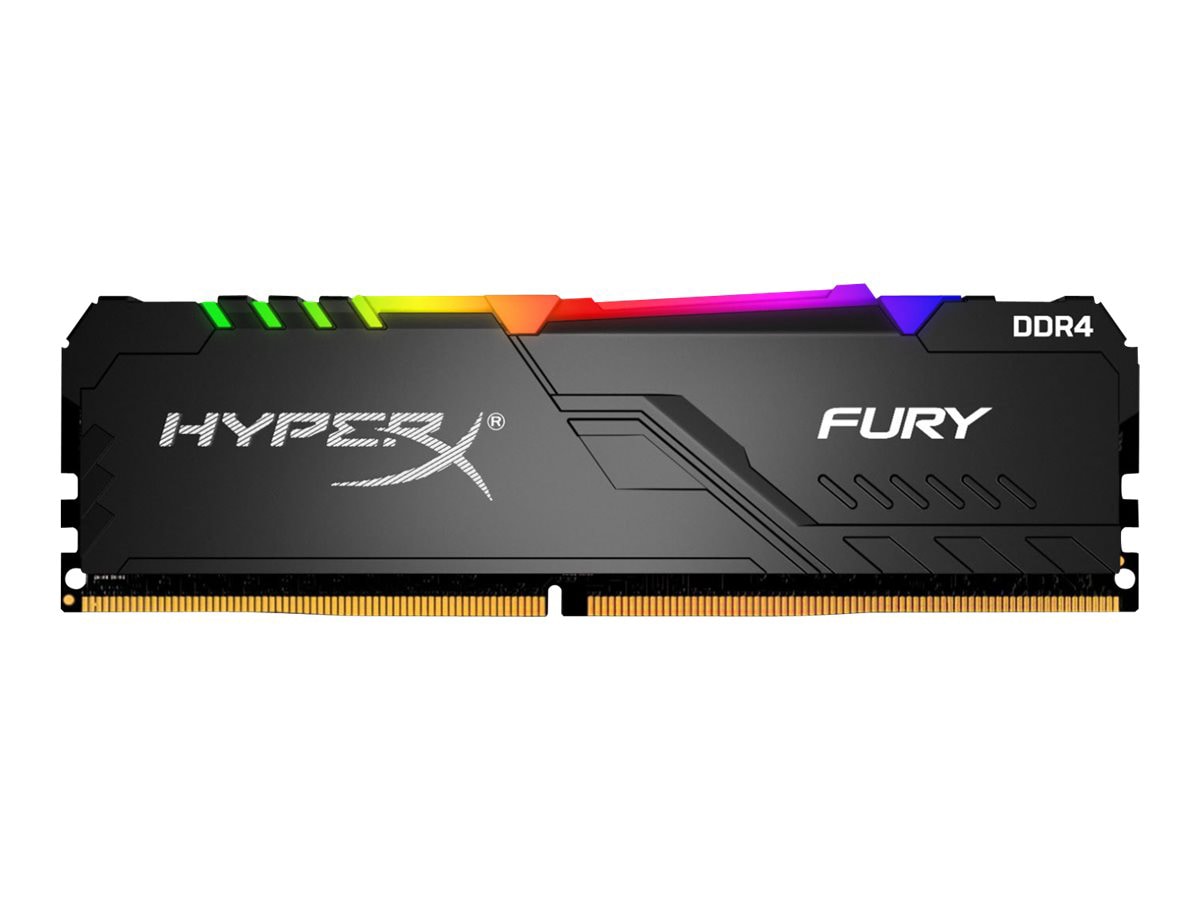 HyperX FURY RGB - DDR4 - kit - 64 GB: 4 x 16 GB - DIMM 288-pin - 3000 MHz /