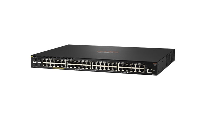 HPE Aruba 2930F 48G PoE+ 4SFP+ - Central Managed - switch - 48 ports - mana