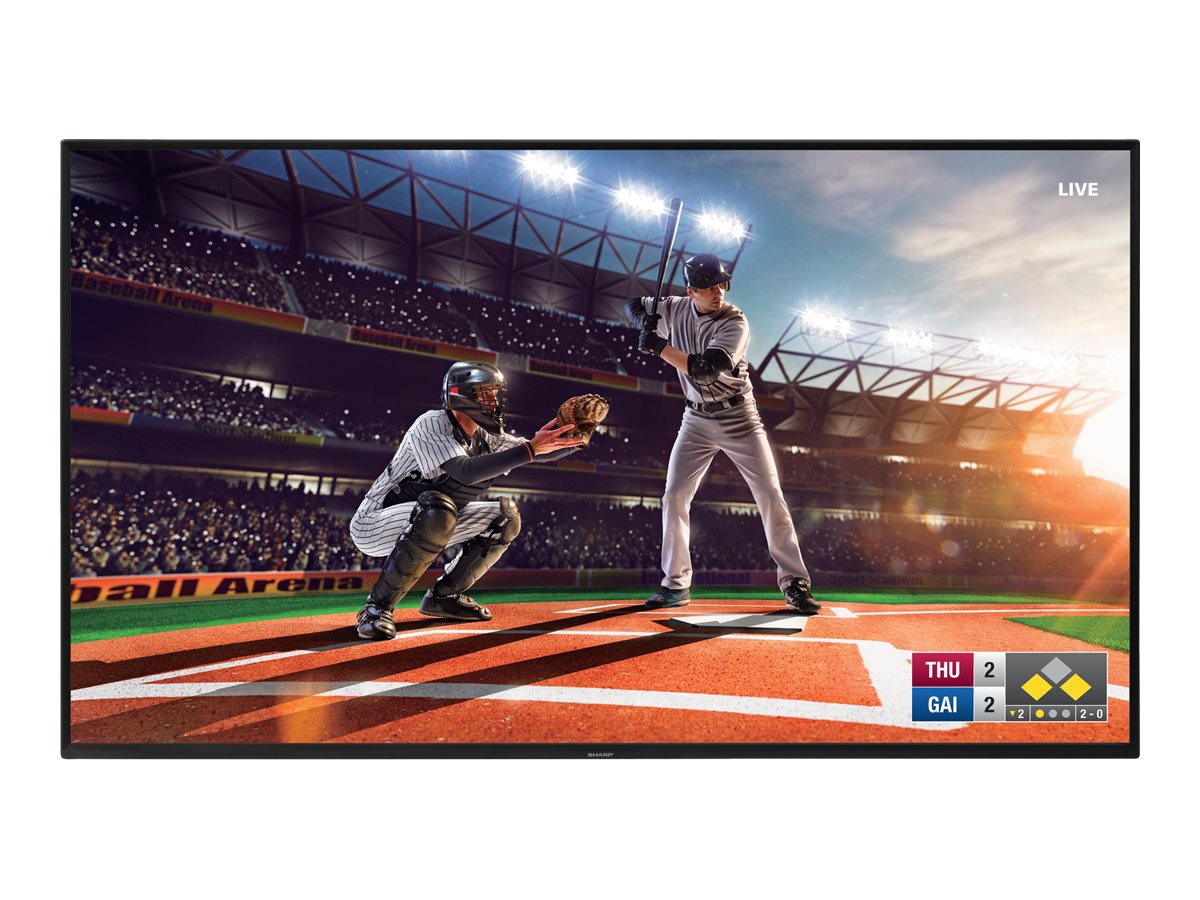 Sharp 4T-B70CJ1U 4T-B Series - 70" Class (69.5" viewable) LED-backlit LCD display - 4K - for digital signage