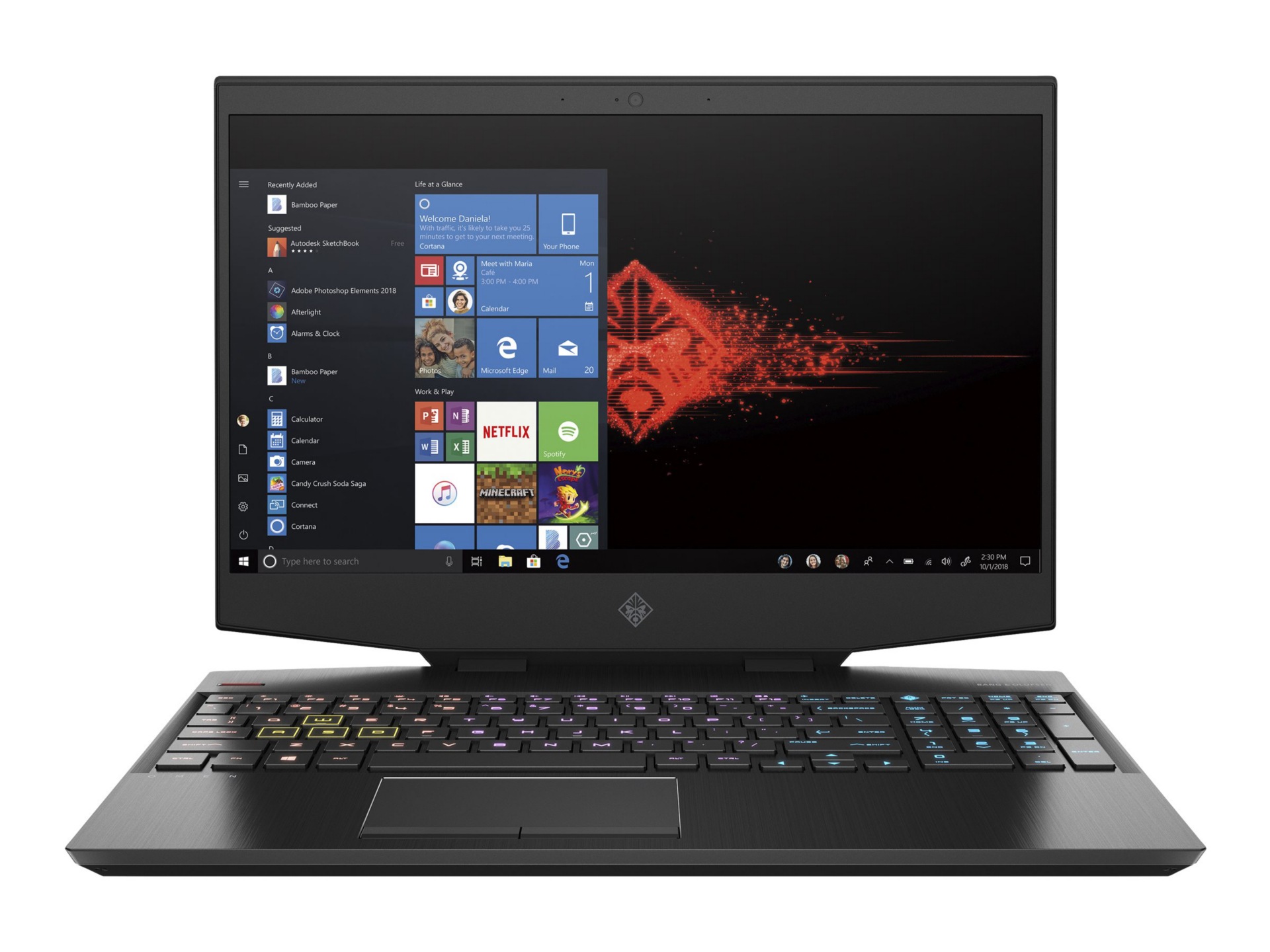 OMEN by HP 15-dh1020nr - 15.6" - Core i7 10750H - 8 GB RAM - 512 GB SSD - U
