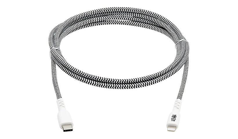 Tripp Lite Heavy-Duty USB-C Sync / Charge Cable with Lightning Connector - M/M, USB 2.0, 6 ft. (1.8 m) - Lightning cable