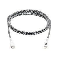 Tripp Lite Heavy-Duty USB-C Sync / Charge Cable with Lightning Connector - M/M, USB 2.0, 6 ft. (1,8 m) - Lightning cable