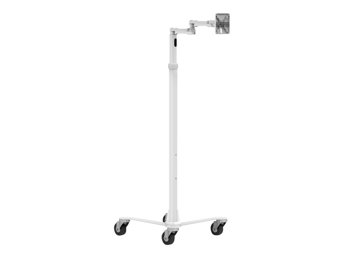 Compulocks Medical Rolling Cart Extended - VESA Compatible cart - for LCD display - white