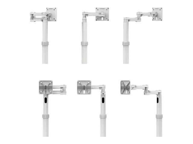 Thumbnail 6 of 7 for Compulocks Medical Rolling Cart Extended - VESA Compatible cart - for LCD display - white