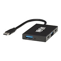 Tripp Lite USB C Hub 4-Port 2 USB-A & 2 USB-C Ports USB 3.1 Gen 2 Aluminum - hub - 4 ports