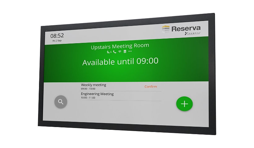 Black Box Reserva iCOMPEL Edge Touchscreen Room Sign - touch screen room operating unit - TAA Compliant