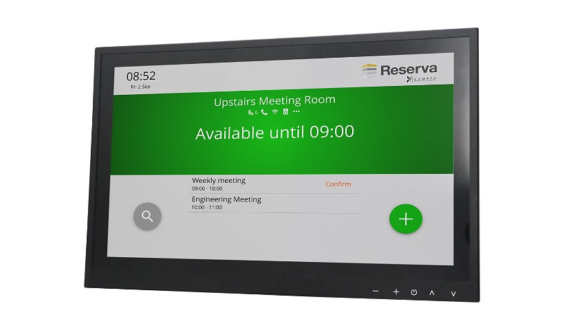 Black Box Reserva iCOMPEL Edge Touchscreen Room Sign - touch screen room operating unit - TAA Compliant