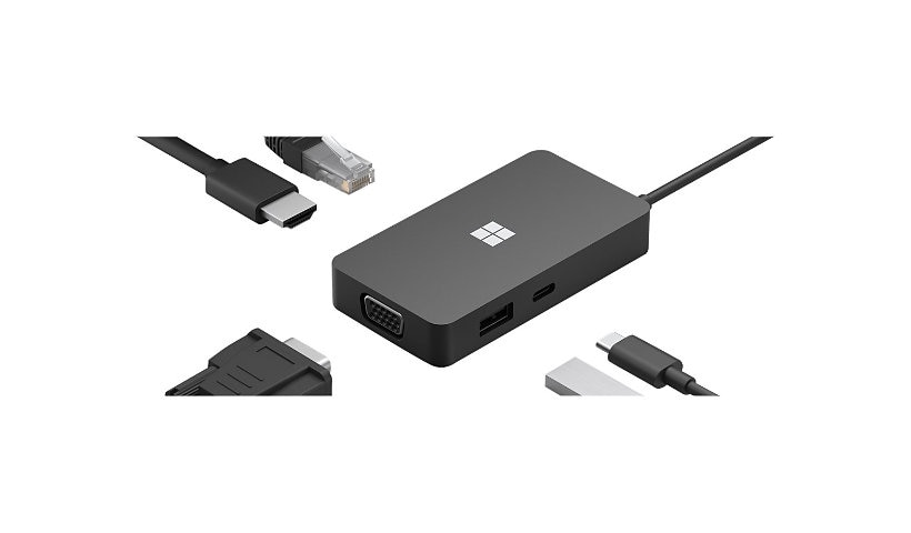 Microsoft USB-C Travel Hub - Portal Docking Station - USB-C, VGA, HDMI