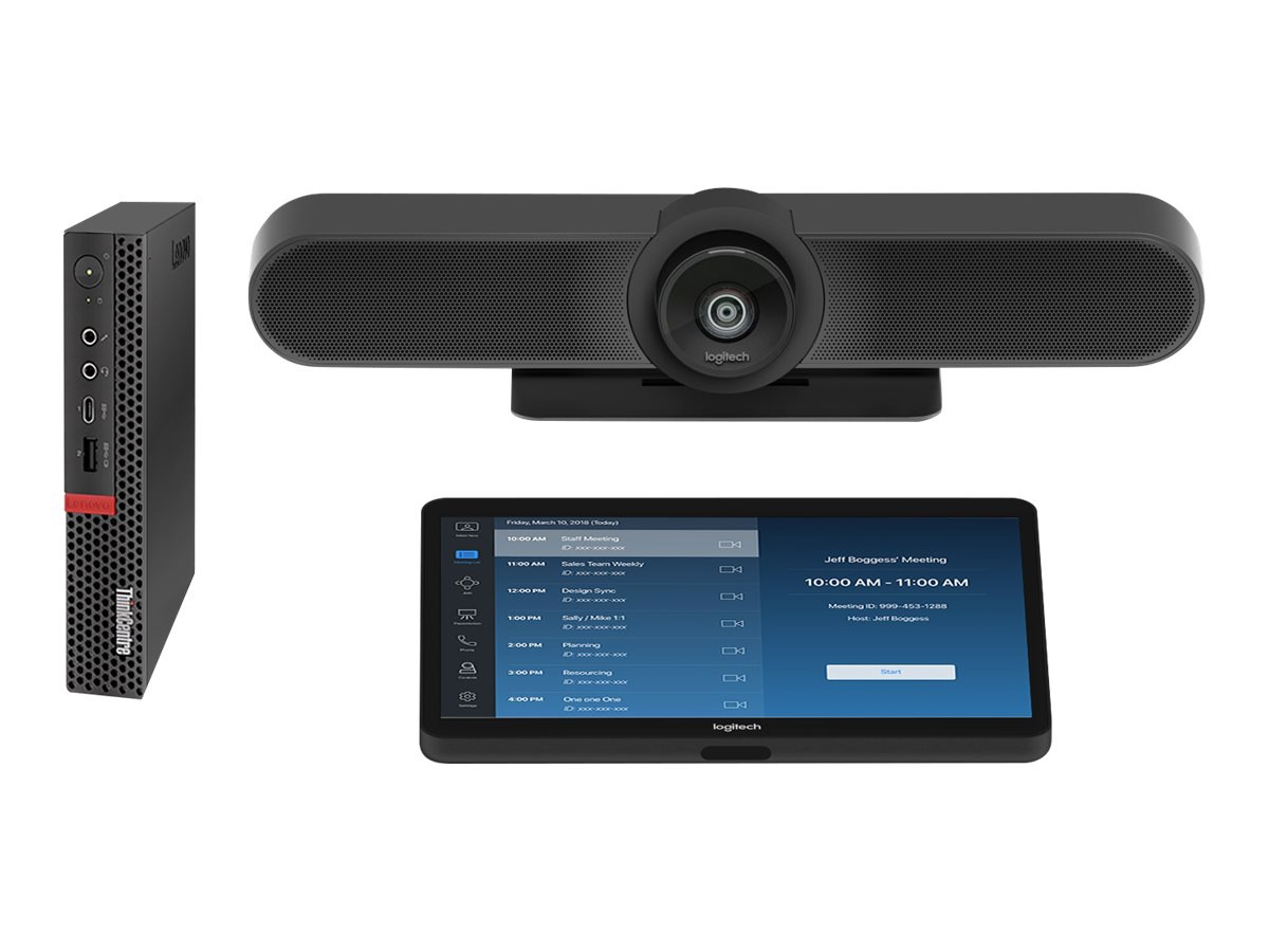 Logitech Tap for Zoom Small Rooms - video conferencing kit - with Lenovo Th