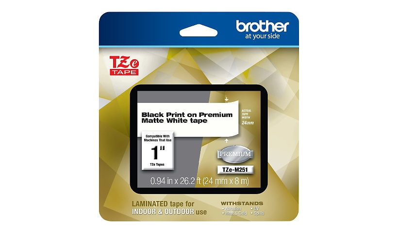 Brother TZe-M251 - laminated tape - 1 cassette(s) -