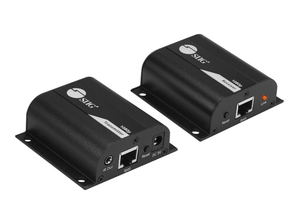 SIIG Full HD HDMI Extender over Cat5e/6 with IR - video/audio/infrared extender - HDMI