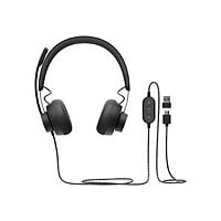 Logitech Zone Wired Noise Cancelling Headset - for Microsoft Teams - headset