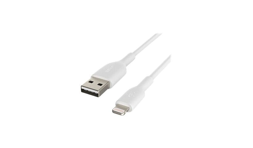 Belkin 12W USB-A to Lightning Cable - 480 Mbps - PVC - M/M - 6.6ft/2m - White