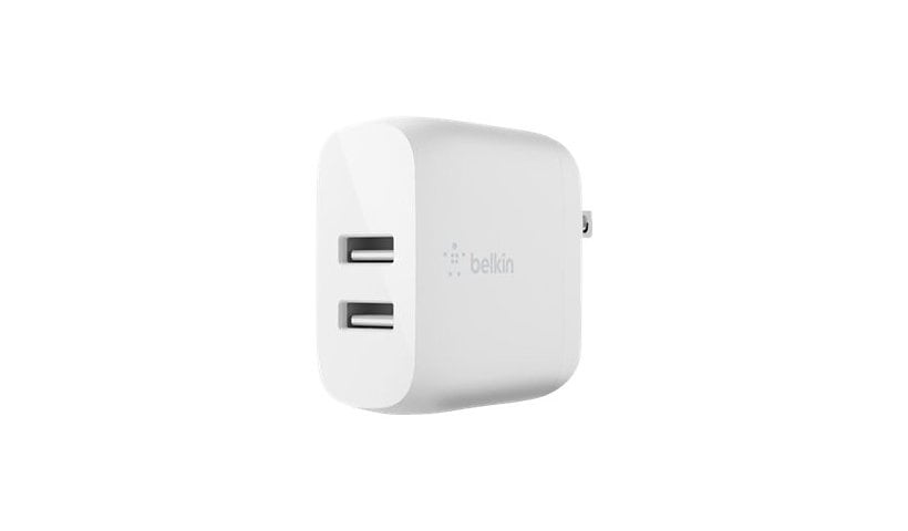 Belkin BOOST CHARGE™ Dual USB-A Wall Charger 24W + USB-A to USB-C® cable