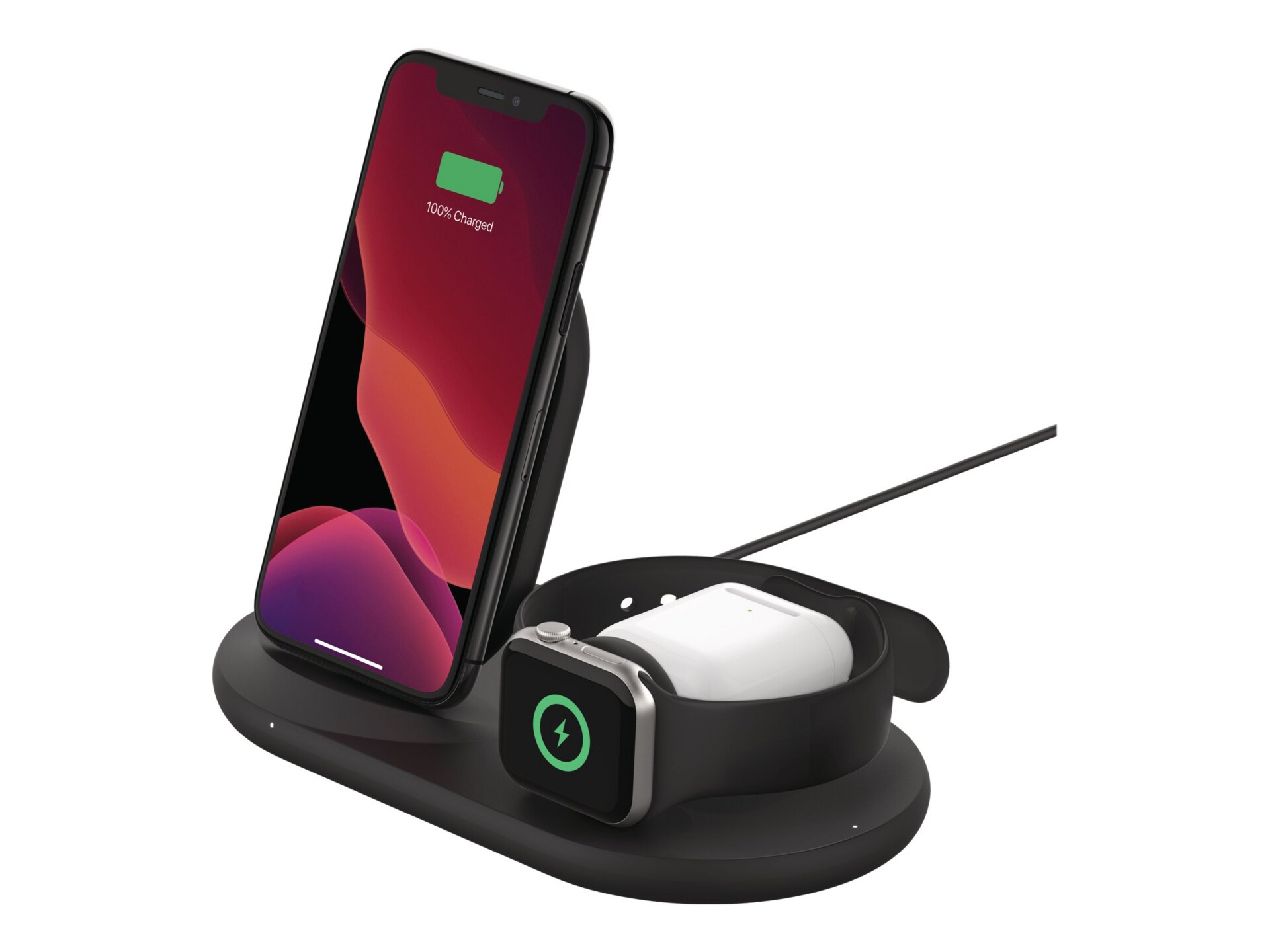 Belkin BoostCharge 3-in-1 wireless charging stand - WIZ001TTBK