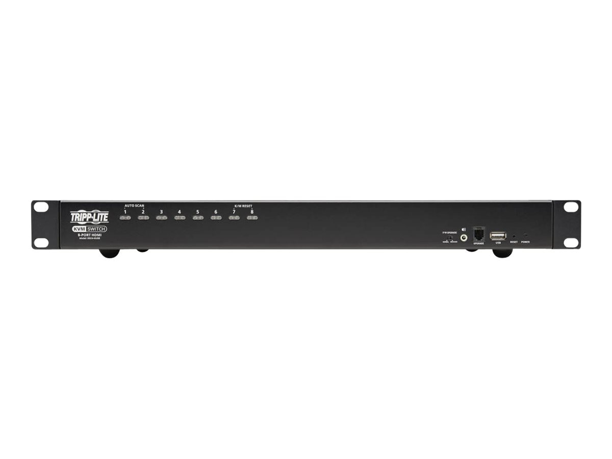 Eaton Tripp Lite series HDMI/USB KVM Switch 8-Port with Audio/Video and USB Peripheral Sharing, 1U Rack-Mount - KVM /