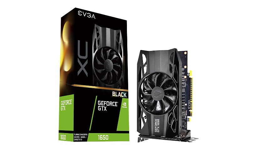 EVGA GeForce GTX 1650 XC BLACK GAMING - graphics card - GF GTX 1650 - 4 GB