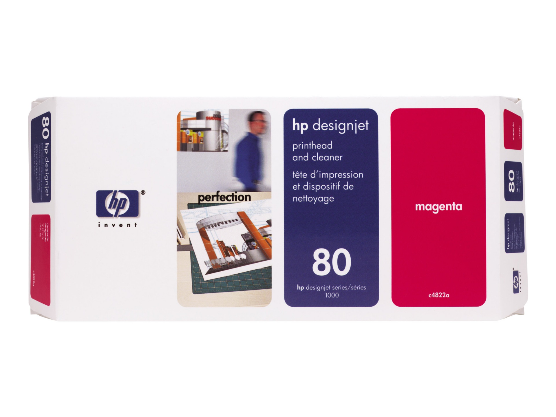 HP 80 - magenta - printhead with cleaner