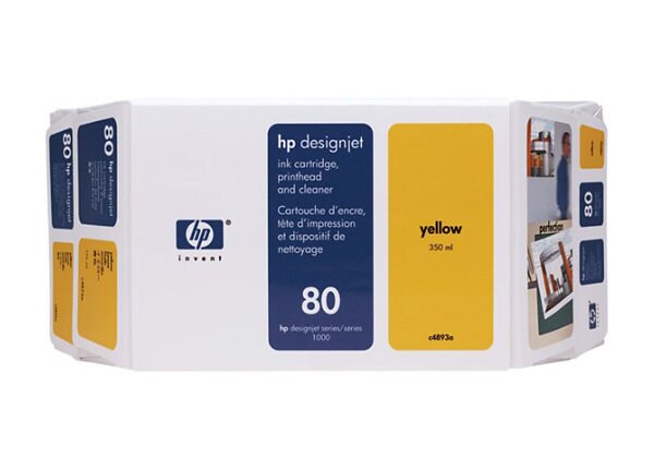 HP 80 Value Pack - yellow - original - printhead with cartridge