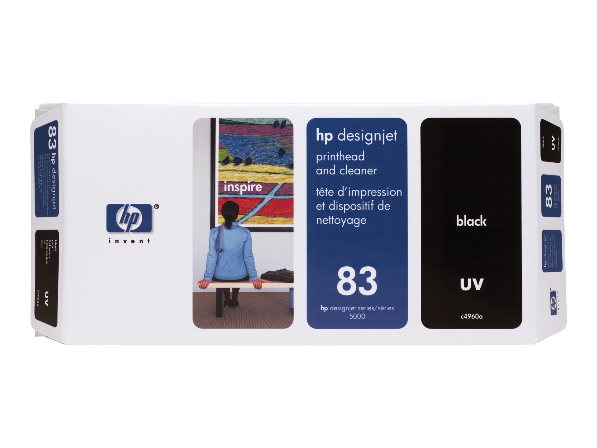 HP 83 - black - printhead with cleaner