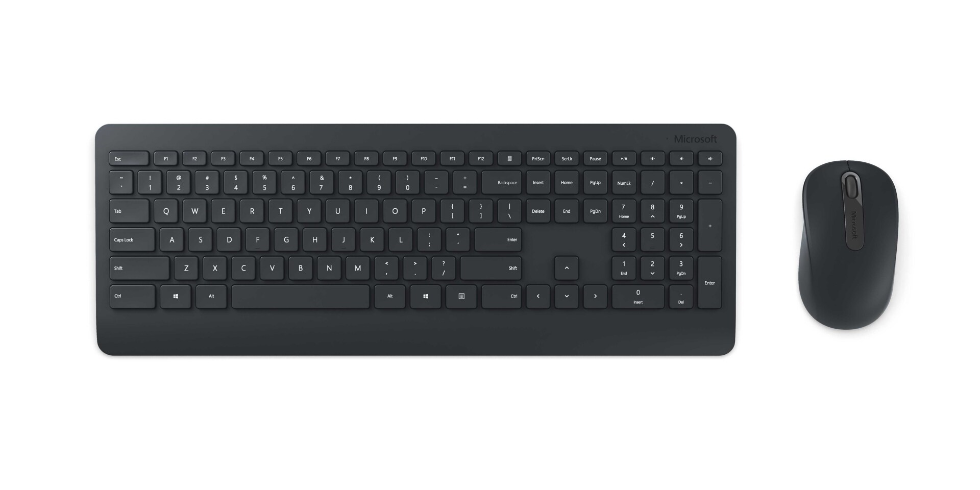 Microsoft Bluetooth Desktop - keyboard and mouse set - QWERTY - English - matte black