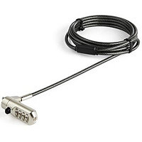 StarTech.com 6' Laptop Cable Lock for Nano Slot - Security Combination Lock