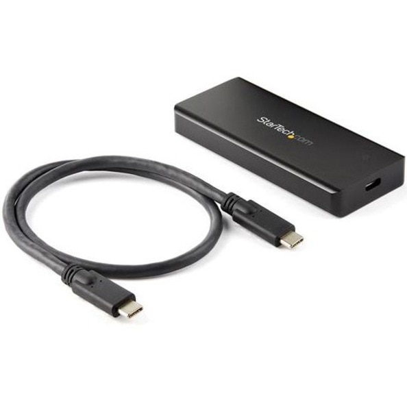 StarTech.com USB-C 10Gbps M.2 NVMe PCIe SSD Enclosure, 1GB/s Rugged Aluminu
