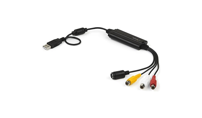 StarTech.com USB Video Capture Adapter Cable - S-Video/Composite to USB 2.0 Converter - Windows Only