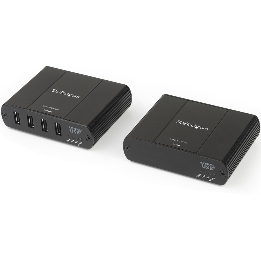 StarTech.com 4 Port USB 2.0 Extender Hub over Cat5e or Cat6 Ethernet Cable - 330ft/100m Metal USB 2.0 Extender Kit