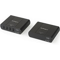 StarTech.com 4 Port USB 2.0 Extender Hub over Cat5e/Cat6 - 330ft/100m Powered USB Extender Kit - ESD