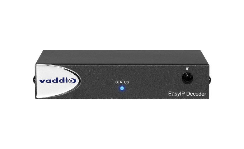 Vaddio EasyIP AV-Over-IP Video Conferencing Decoder - Black - 999