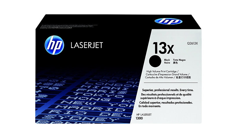 HP 13X - à rendement élevé - noir - original - LaserJet - cartouche de toner (Q2613X)