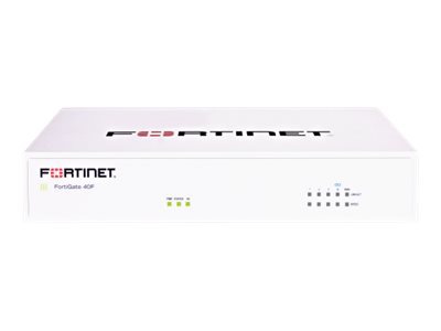 Fortinet FortiGate 40F - security appliance - with 1 year FortiCare 24X7 Support + 1 year FortiGuard Enterprise