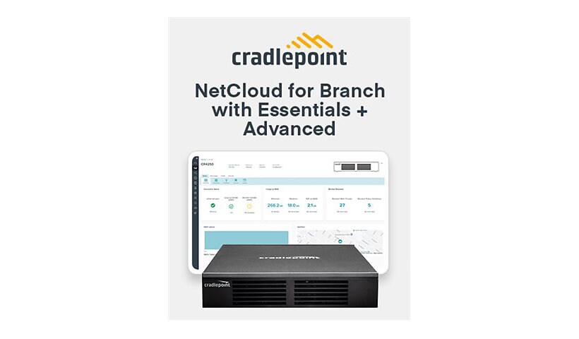 Cradlepoint 3-Year NetCloud Essentials for Branch Performance Router