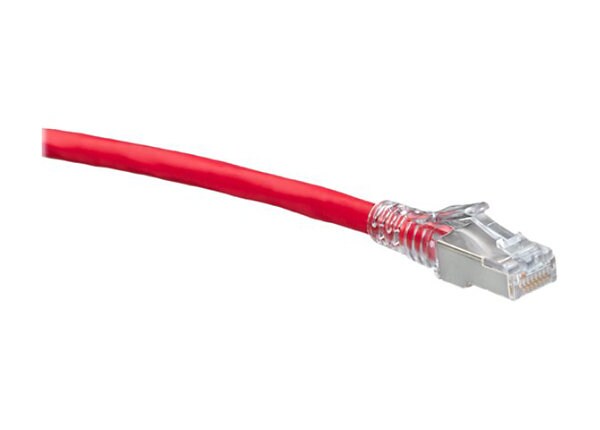 LEVITON 5FT CAT6A SLIMLINE RED