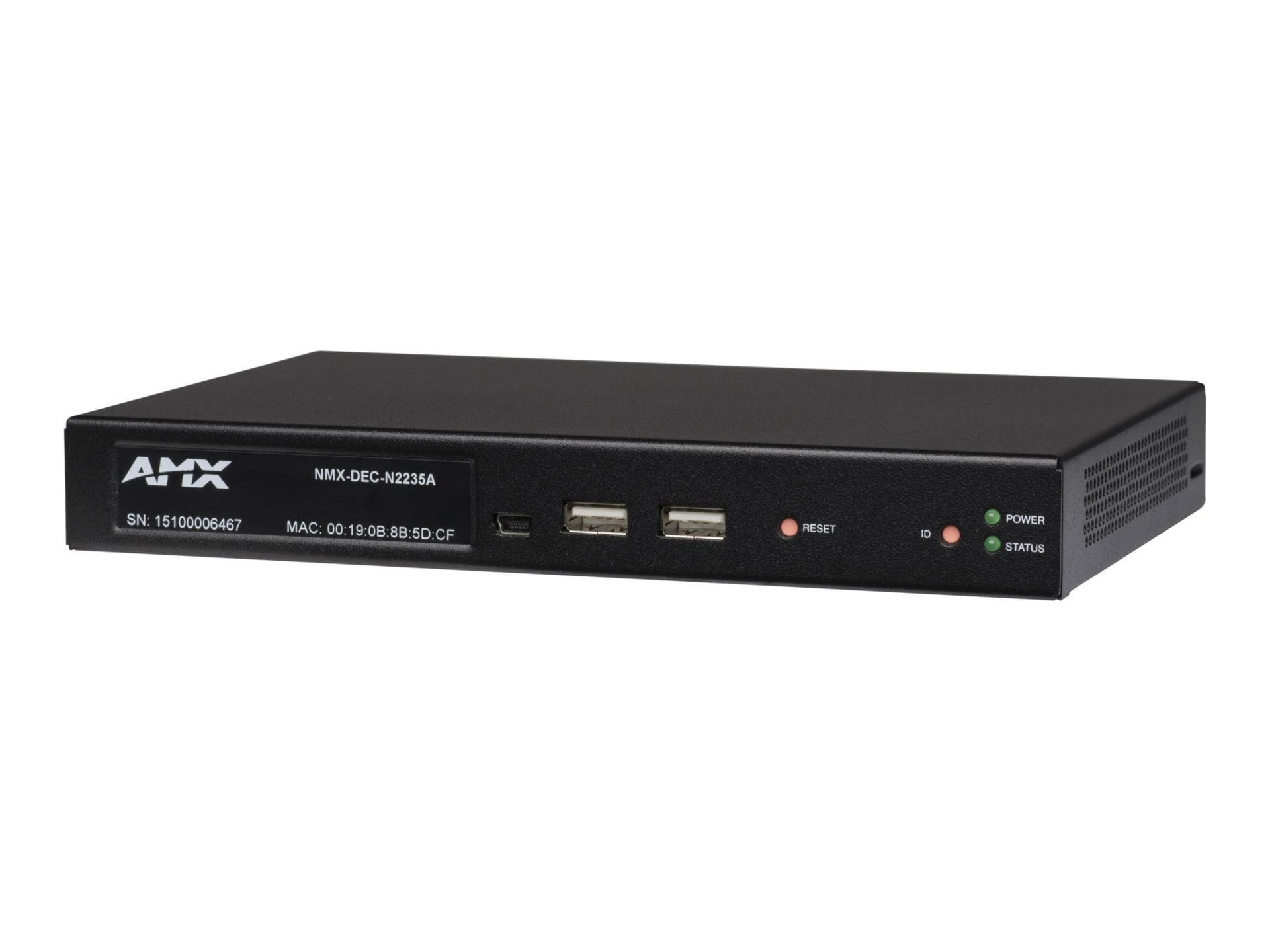 AMX NMX-DEC-N2235A audio/video over IP decoder
