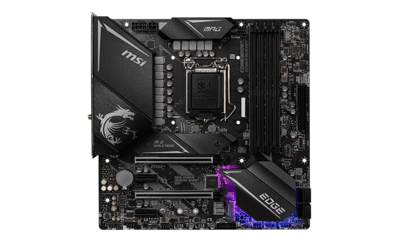 Msi Mpg Z490m Gaming Edge Wifi Motherboard Micro Atx Lga10 Socket Z490medgewifi Computer Components Cdw Com