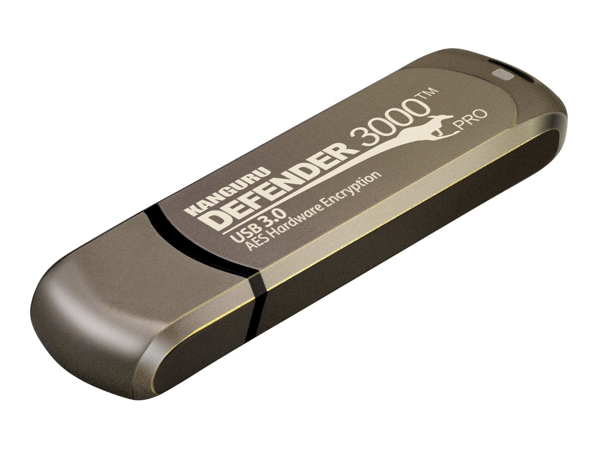 Kanguru Encrypted Defender 3000 - USB flash drive - 256 GB - TAA Compliant