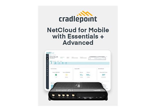 Cradlepoint 1-Year NetCloud Mobile Essentials for IBR1700 Mobile Router