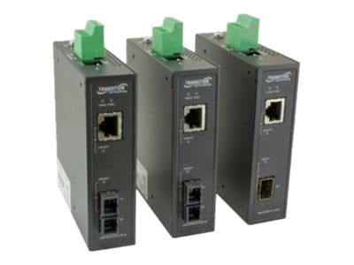 Transition Networks SISTG10xx-211-LRT-B Series - fiber media converter - 10Mb LAN, 100Mb LAN, 1GbE
